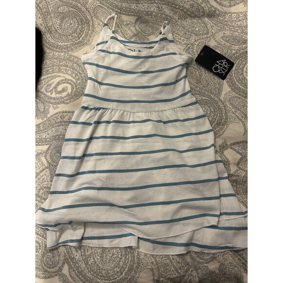 NWT 4T Chaser dress white with blue stripes - Picture 1 of 4